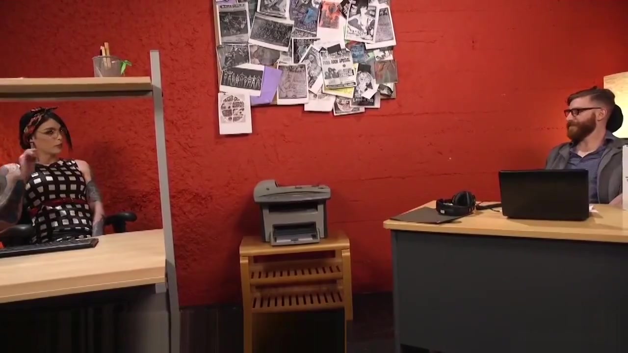 Obnoxious new Coworker gets poked