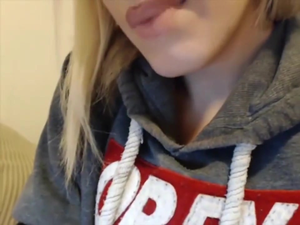 yummy blonde lady-man Strokes Her gigantic penis