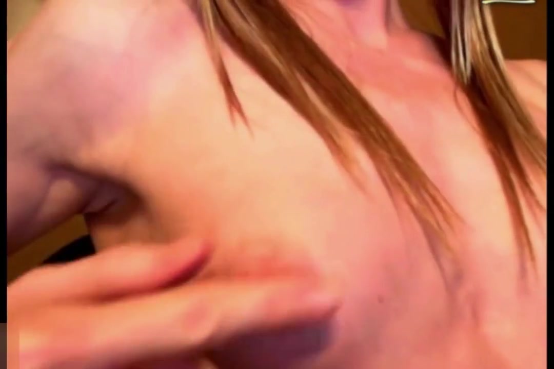 Skinny blonde dilettante TS Masturbates And blows