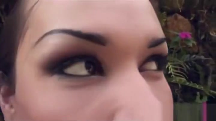 you will find a lovely trans model outside exposing her big boobs
