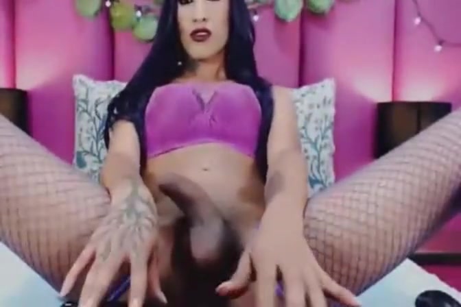 nice-looking shemale playgirl Playing Her Hard ramrod