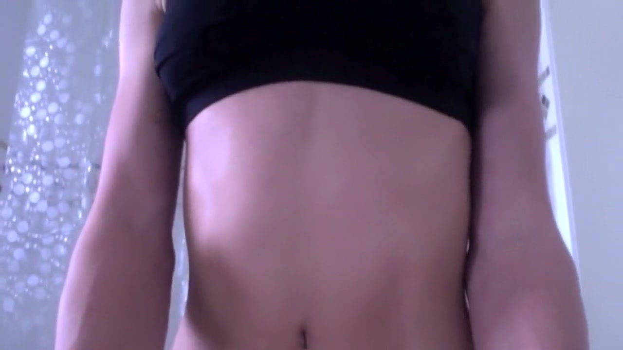 Hung shemale shows off body