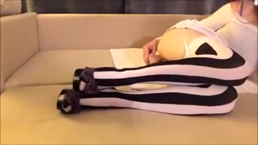 Dildo in stockings