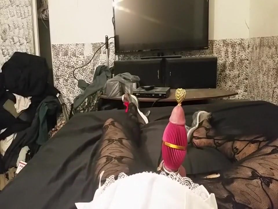 Camens pink and gold cock dress