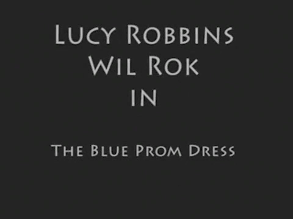 The blue prom dress