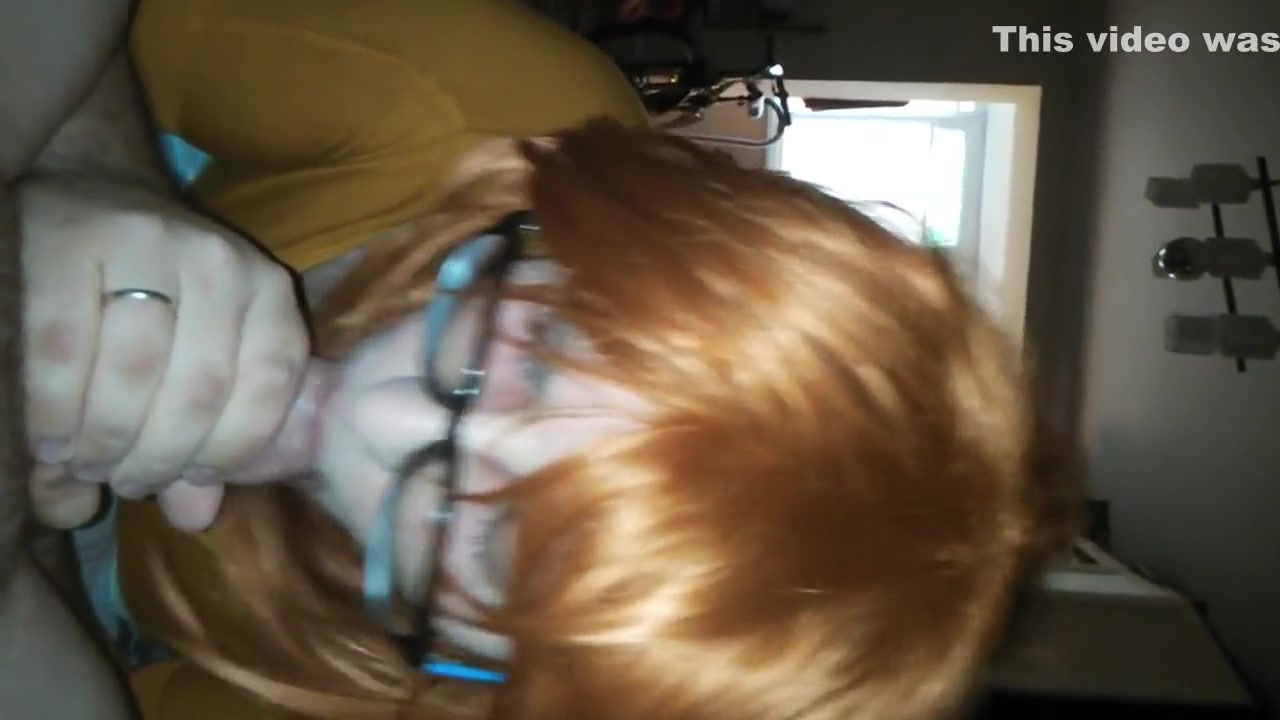 Redhead sicking cock