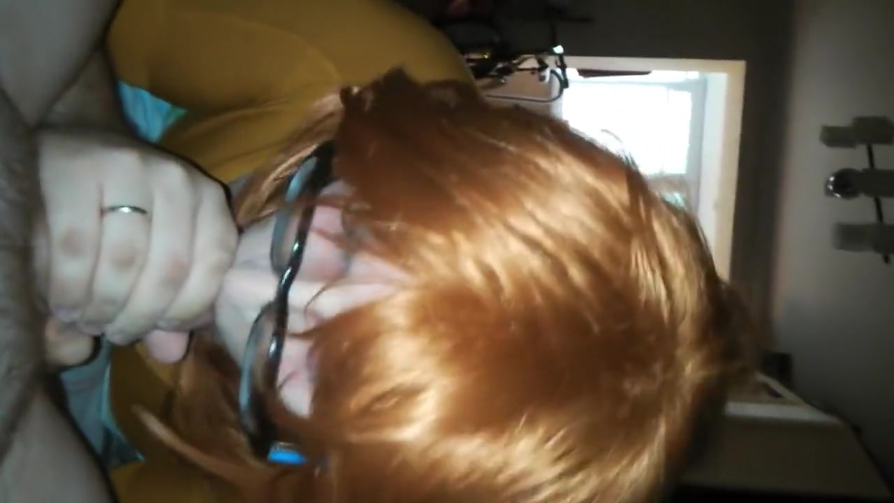Redhead sicking cock