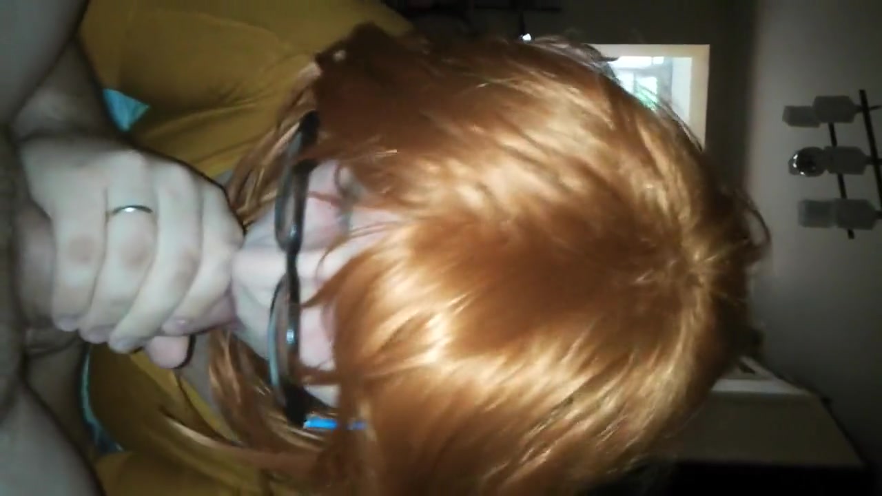 Redhead sicking cock