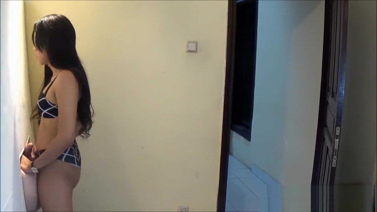 Ladyboy licks and fucks a gloryhole asshole from a guy