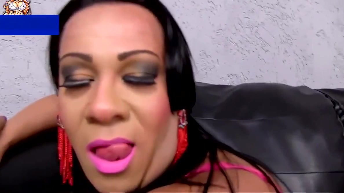 Busty latina tranny jerking until cumshot