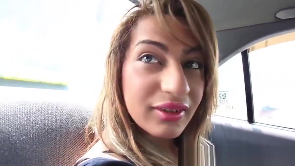 Beautiful brunette shemale ready to stroke her cock