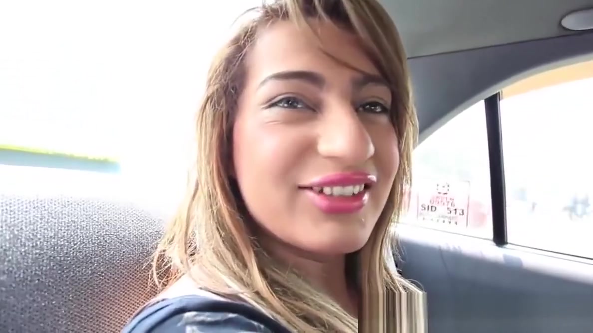 Beautiful brunette shemale ready to stroke her cock