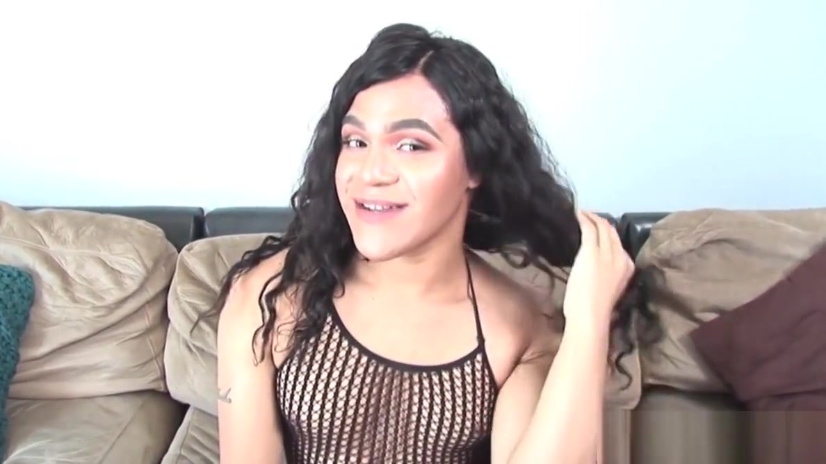 Casting tgirl strips and jerks her hard cock
