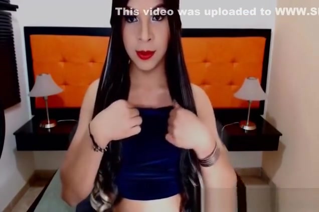 kinky ladyboy playgirl Jerking On cam