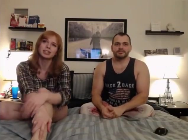 Adorable trap and her boyfriend webcam