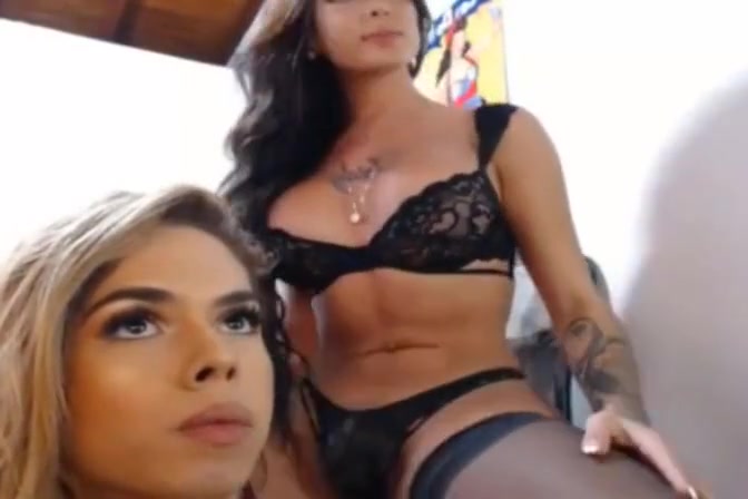 breasty sexy trannies And big ass Teasing On cam