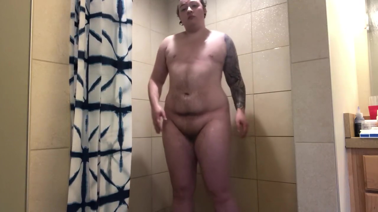 Trans Chub in Shower
