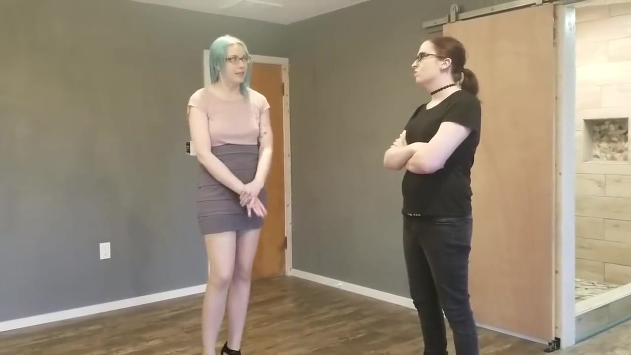 Big dicked goth Tgirl fucks real estate agent cums on her face and glasses