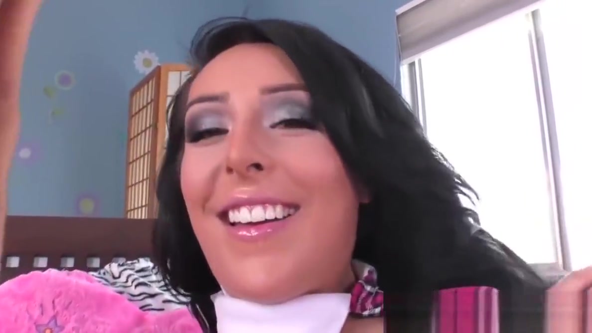 TS beauty Chanel Santini ass filled by studs big hard cock