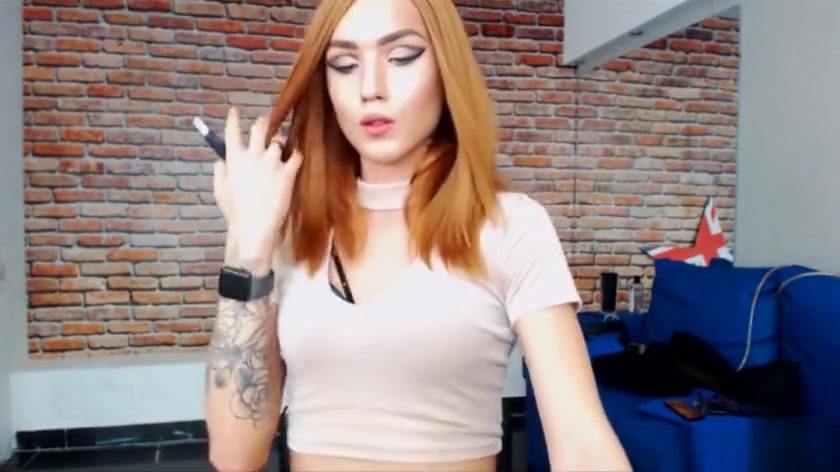 Hot shemale rimjob and cumshot