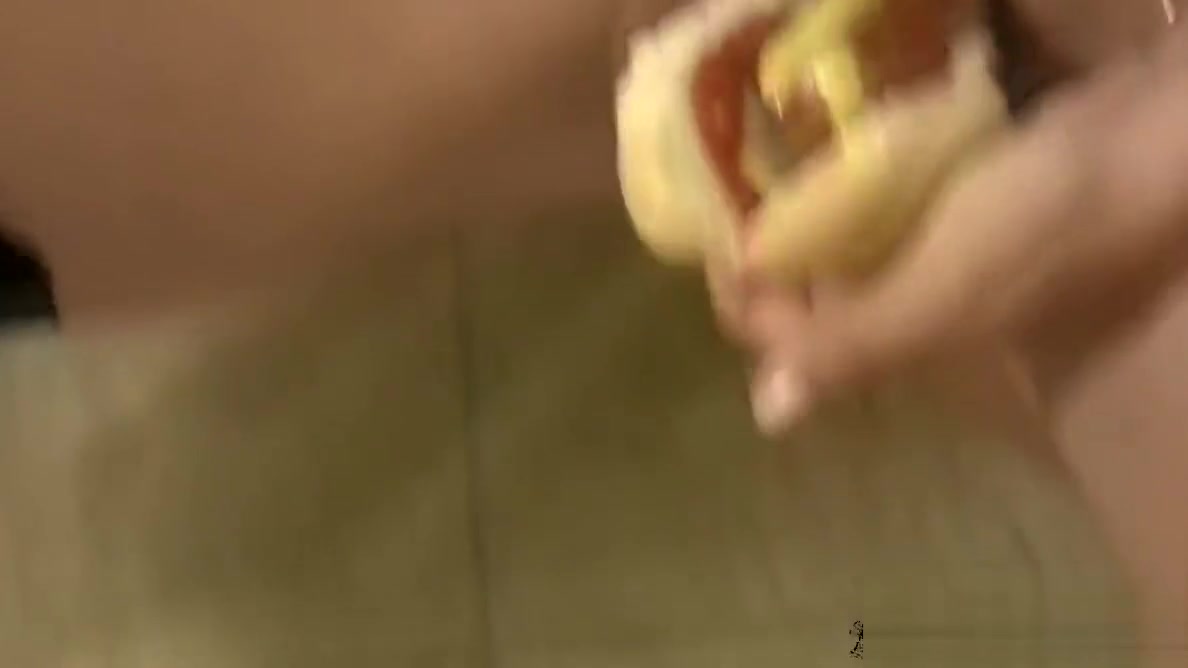 Yummy TS big cock gets swinged and jerked till messy cumshot