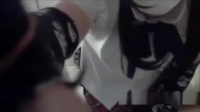 Cute japanese trap masturbates with penis-vibrator