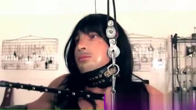Mistress ties and cuffs trans slave