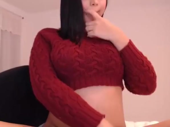 Cute tgirl with nice boobs and a thick cock!