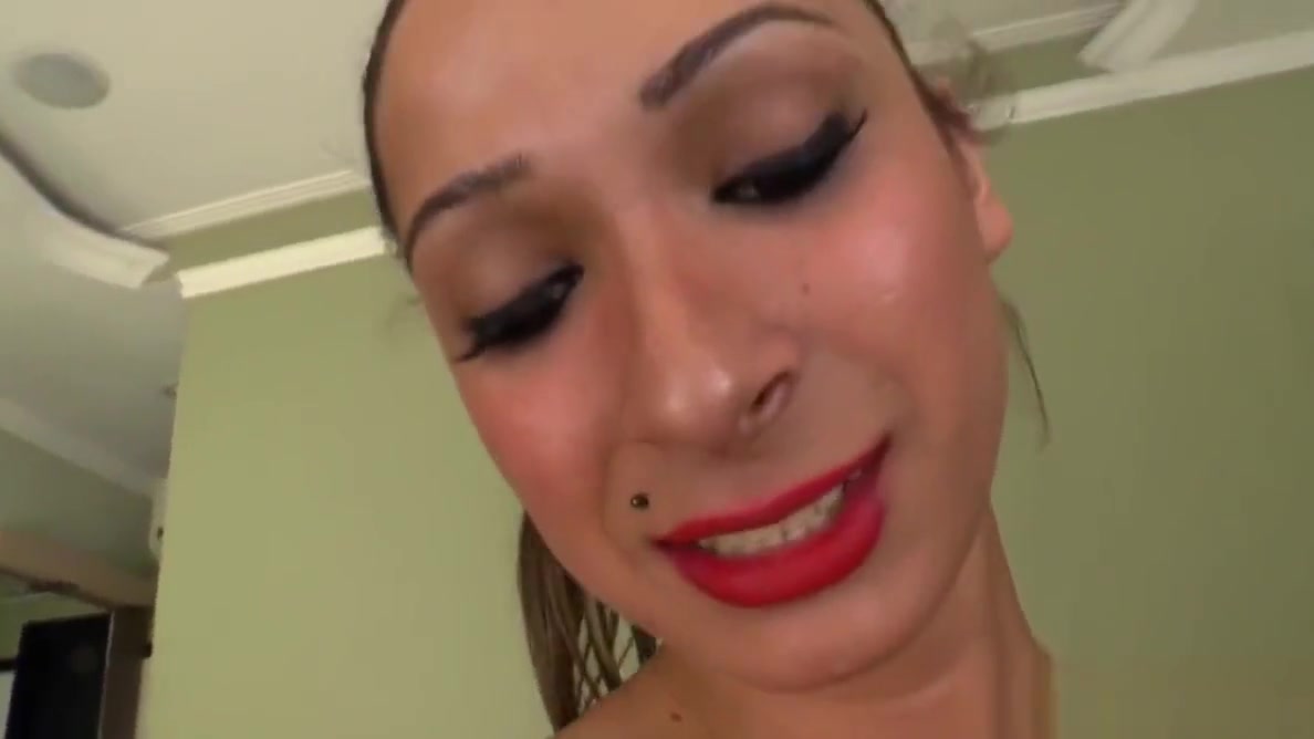 Shemale beauties trio bareback with lucky guy