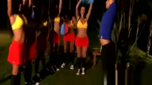 Brazilian tranny cheerleaders in uniform