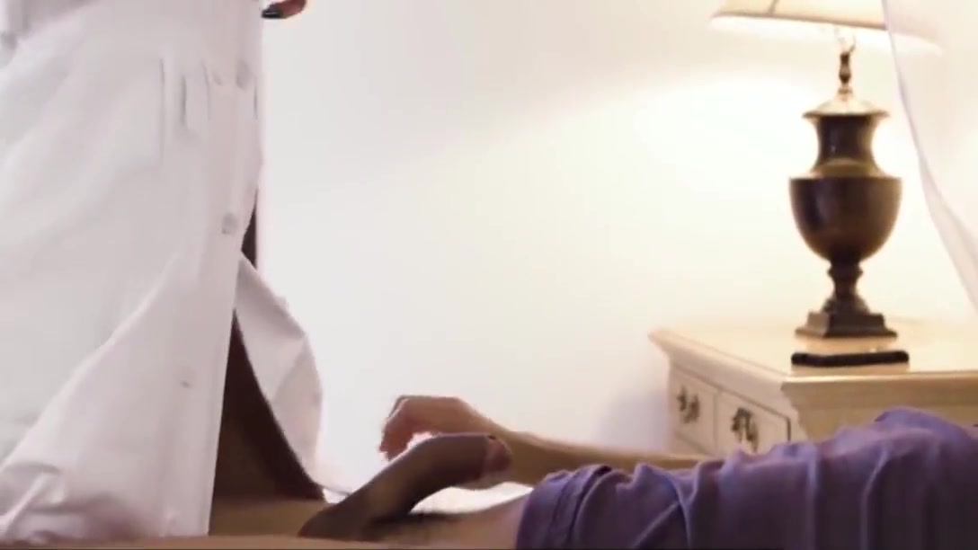 TS nurse lets her patient fuck her ass