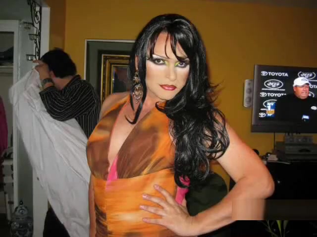 Crossdresser sucks cock