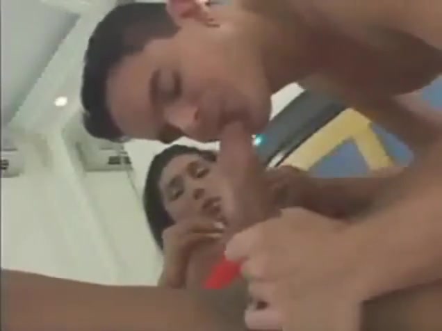 Busty Latina tranny bangs dude ass