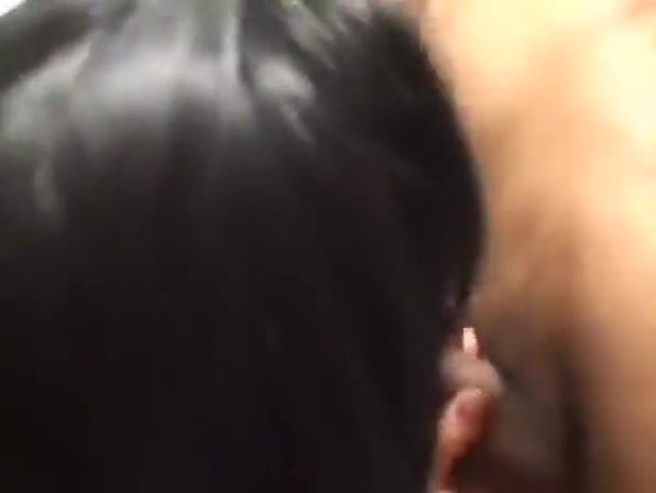 Horny TS sucker for two cocks