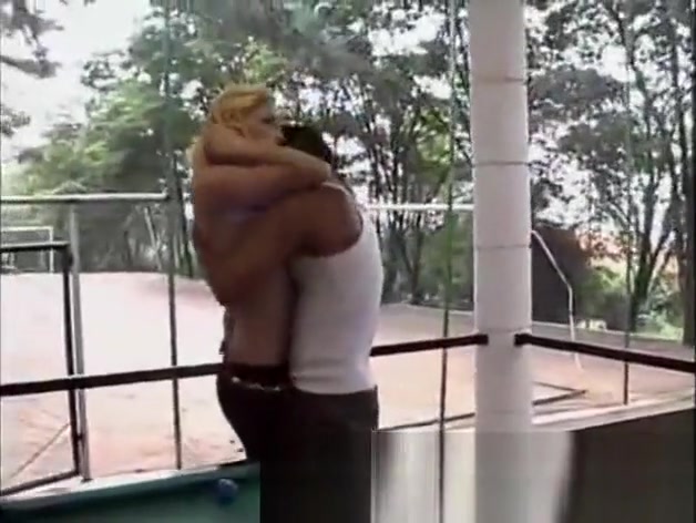 Pooltable fun with a skinny blonde tranny