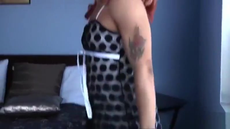 Naughty black tgirl Candi Love unleashes her jumbo cock and masturbates