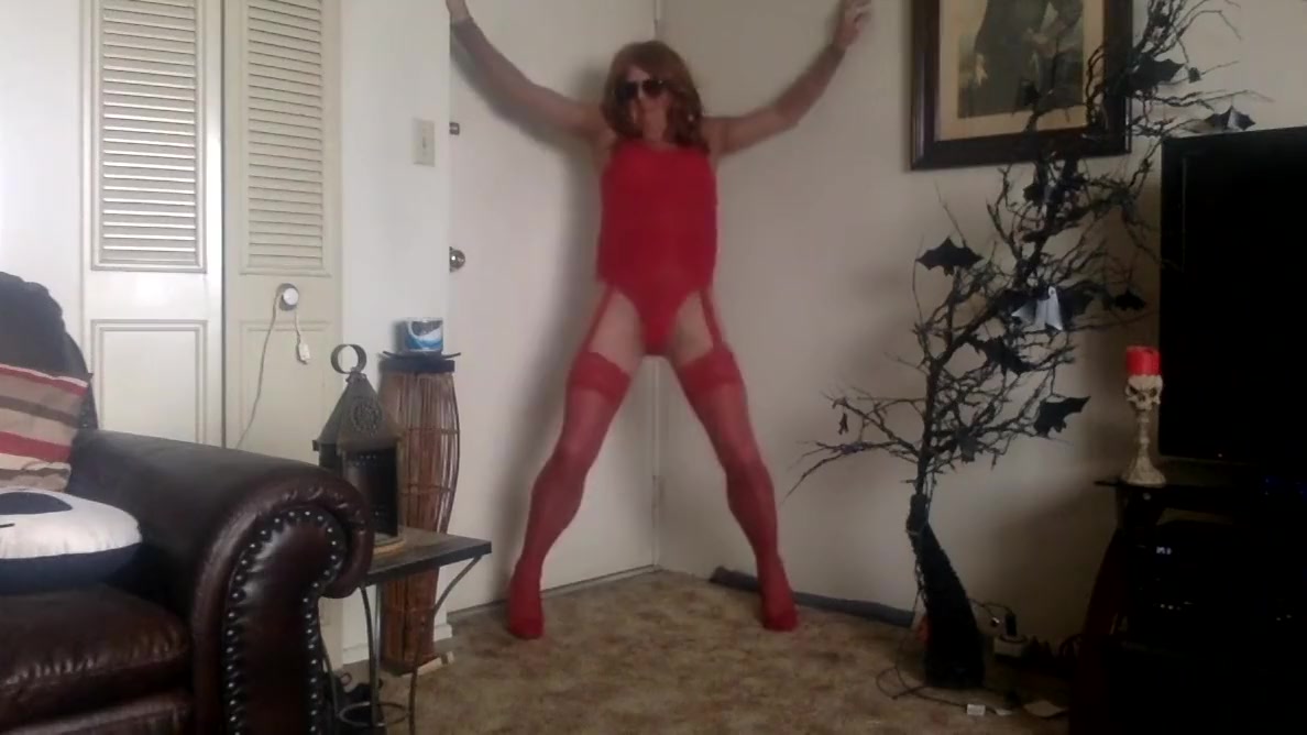 red hot horny lingerie lady boy