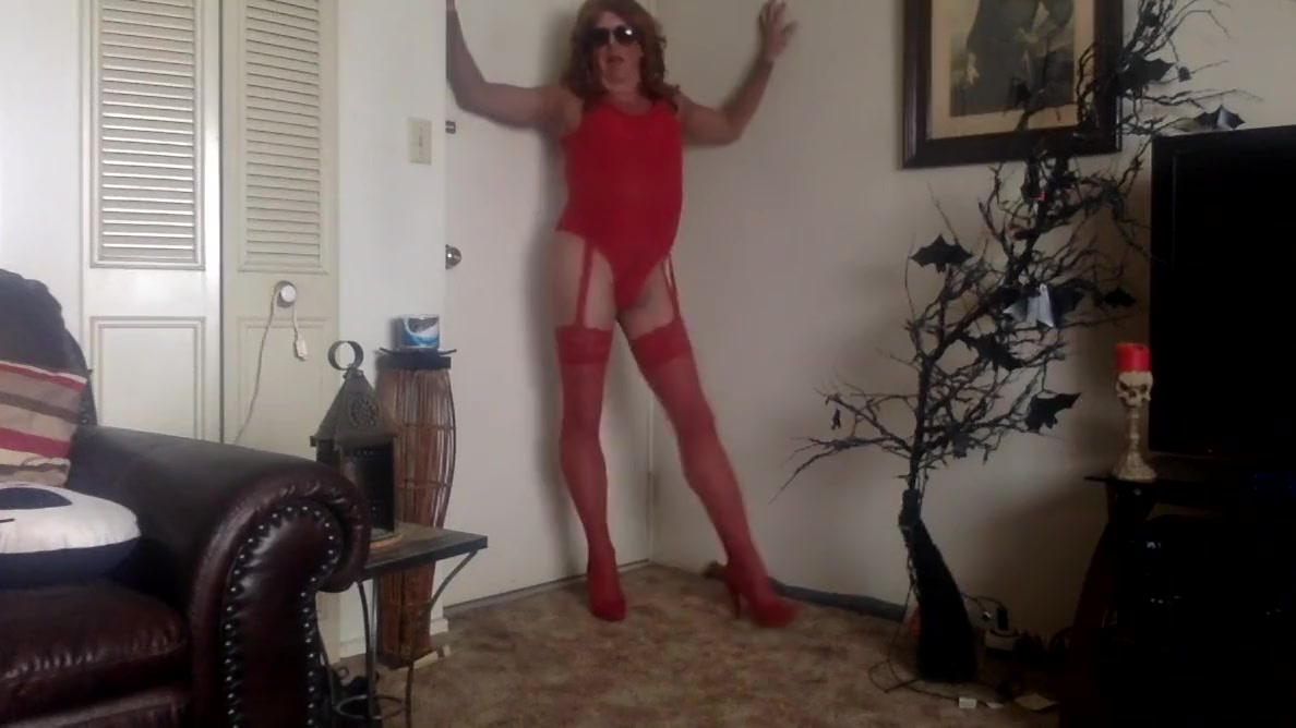 red hot horny lingerie lady boy