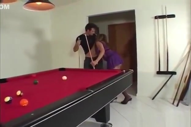 Tranny banged on pool table