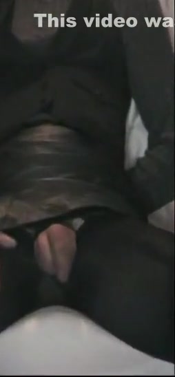 Burning crossdresser in black solo