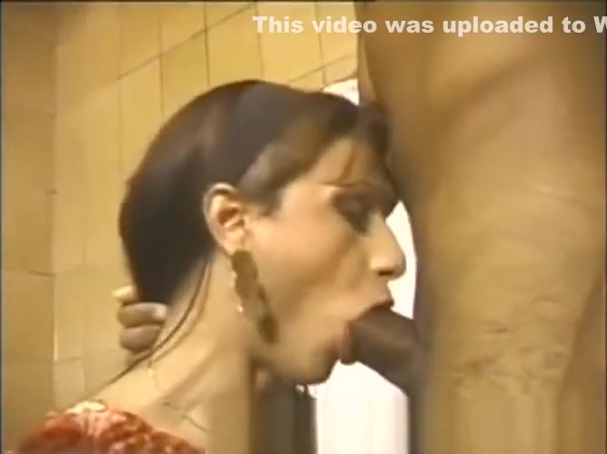 Latina tranny and guy have a sex