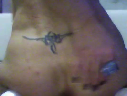 Emo tgirl strips, shows her butthole and gets dessed again