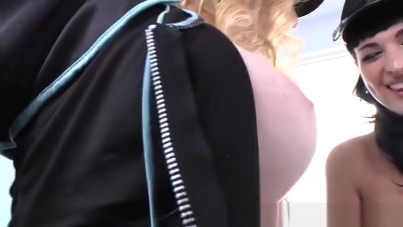 Busty shemale tranny sensual playing