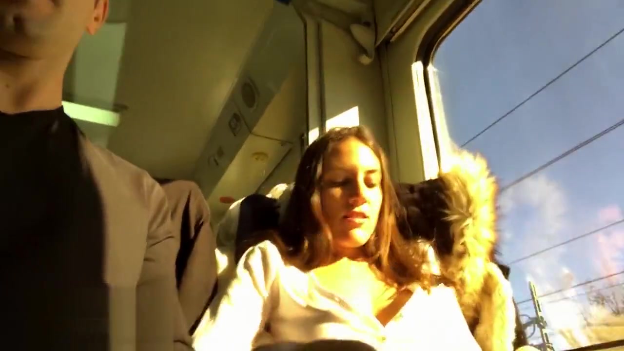 Amateur Couple Fucking on a Train with Facial - MySweetApple