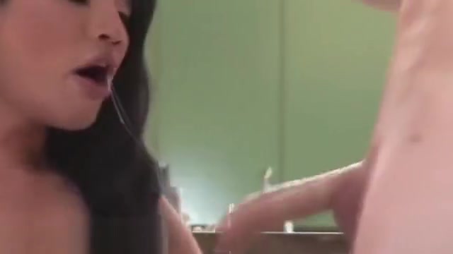 Asian ladyboy sucks a guy