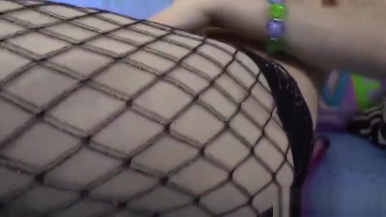 Sexy shemale chick with dick jacking off