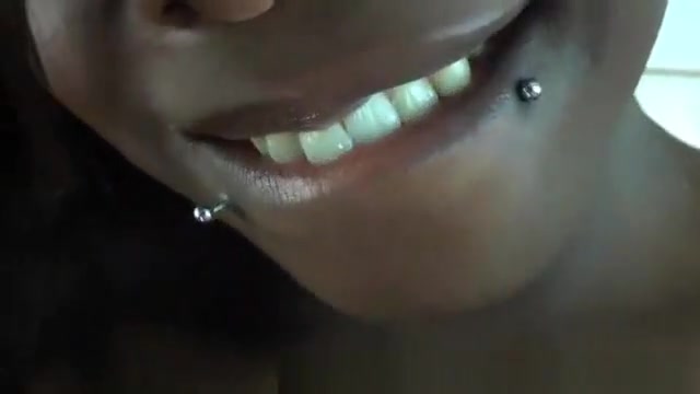 Black shemale jerking her self off