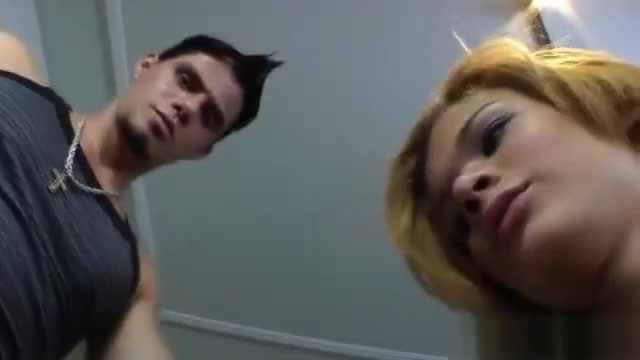 Dude is sucking tgirls tranny cock