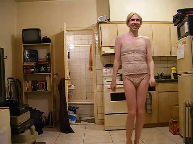 Amateur Crossdresser Teasing On Cam