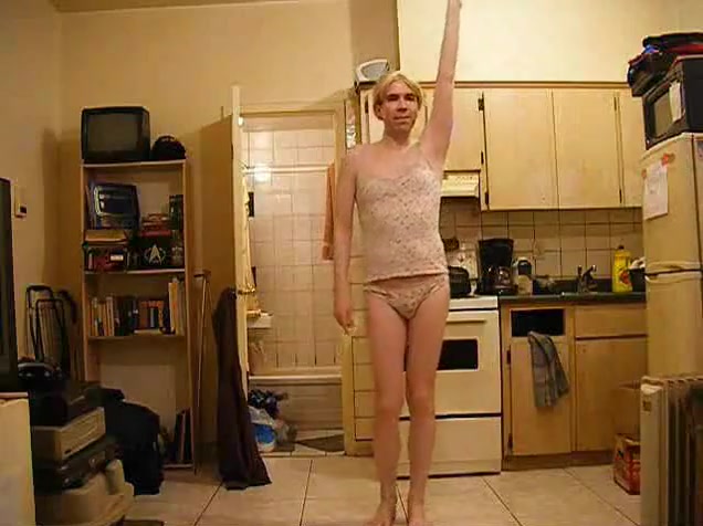 Amateur Crossdresser Teasing On Cam